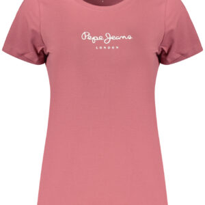 PEPE JEANS DAMEN ROSA KURZARM-T-SHIRT
