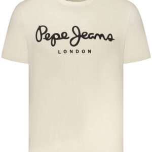 PEPE JEANS Herren-T-Shirt mit kurzen Ärmeln, Beige