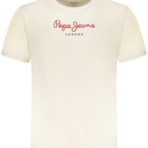 PEPE JEANS Herren-T-Shirt mit kurzen Ärmeln, Beige