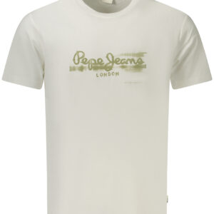 PEPE JEANS Herren Kurzarm-T-Shirt Weiß