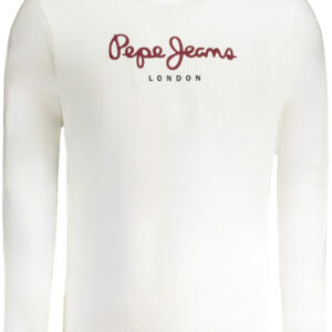 PEPE JEANS Herren Langarmshirt Weiß