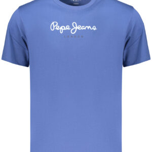 PEPE JEANS Herren-T-Shirt mit kurzen Ärmeln, blau
