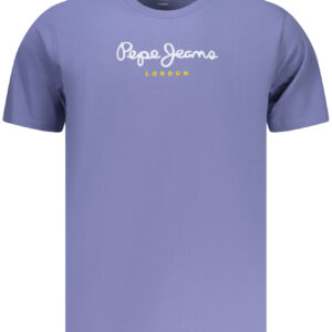 PEPE JEANS Herren-T-Shirt mit kurzen Ärmeln, blau