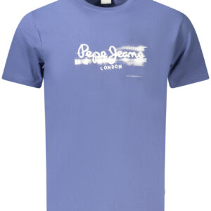 PEPE JEANS Herren-T-Shirt mit kurzen Ärmeln, blau