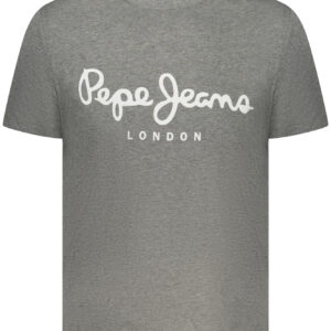 PEPE JEANS Herren-T-Shirt mit kurzen Ärmeln, Grau
