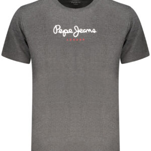 PEPE JEANS Herren-T-Shirt mit kurzen Ärmeln, Grau