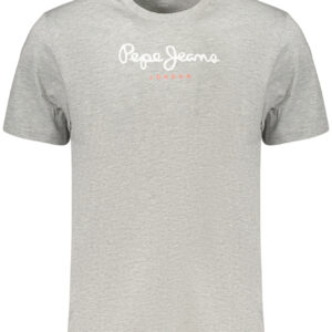 PEPE JEANS Herren-T-Shirt mit kurzen Ärmeln, Grau