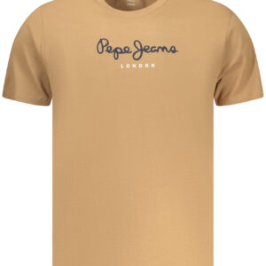 PEPE JEANS Herren-T-Shirt mit kurzen Ärmeln, BRAUN