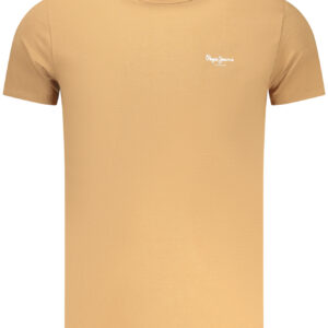 PEPE JEANS Herren-T-Shirt mit kurzen Ärmeln, BRAUN
