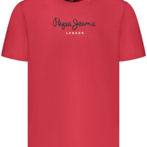 PEPE JEANS Herren-T-Shirt mit kurzen Ärmeln, Rot