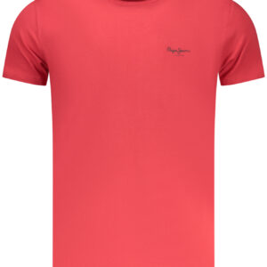 PEPE JEANS Herren-T-Shirt mit kurzen Ärmeln, Rot