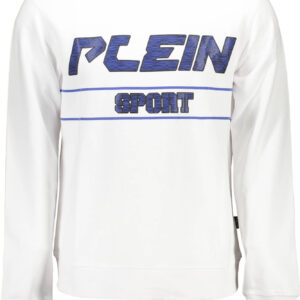 PLEIN SPORT HERREN-SWEATSHIRT MIT ZIP WEISS