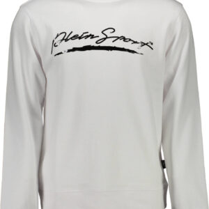 PLEIN SPORT HERREN-SWEATSHIRT MIT ZIP WEISS