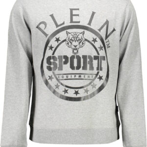 PLEIN SPORT SWEATSHIRT OHNE REISSVERSCHLUSS HERREN GRAU