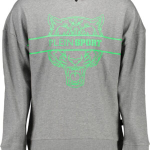 PLEIN SPORT HERREN-SWEATSHIRT OHNE REISSVERSCHLUSS GRAU