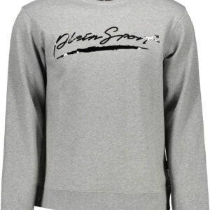 PLEIN SPORT HERREN-SWEATSHIRT OHNE REISSVERSCHLUSS GRAU