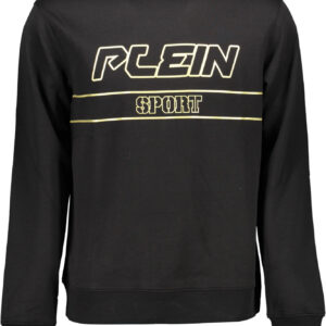 PLEIN SPORT HERREN SCHWARZES SWEATSHIRT MIT ZIP