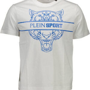 PLEIN SPORT WEISSES KURZARM-T-SHIRT FÜR HERREN