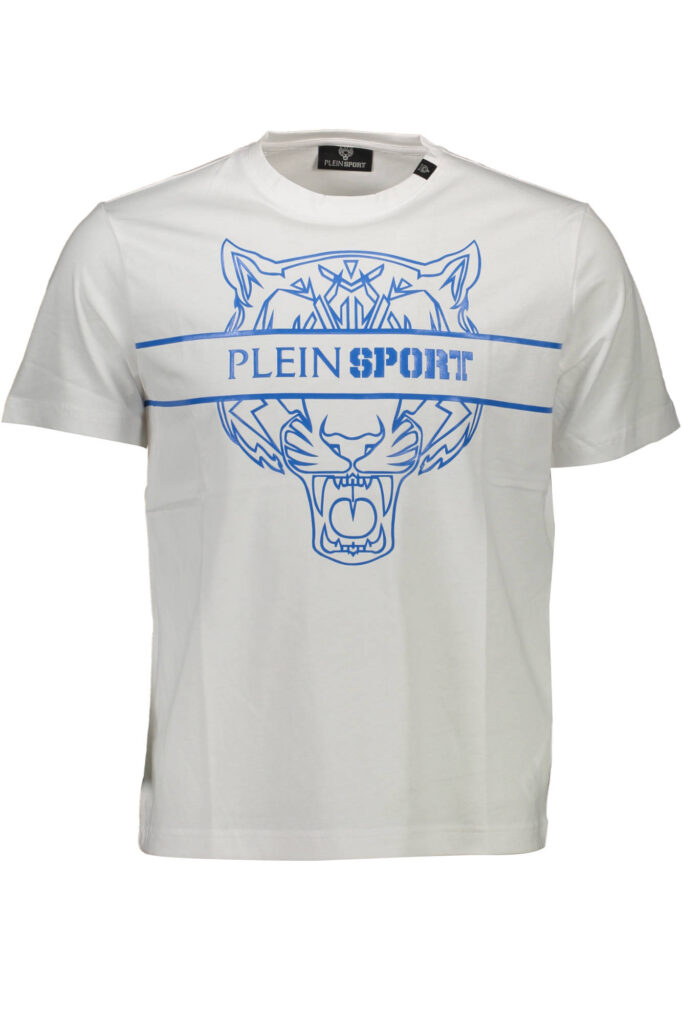 PLEIN SPORT WEISSES KURZARM-T-SHIRT FÜR HERREN