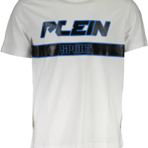 PLEIN SPORT WEISSES KURZARM-T-SHIRT FÜR HERREN