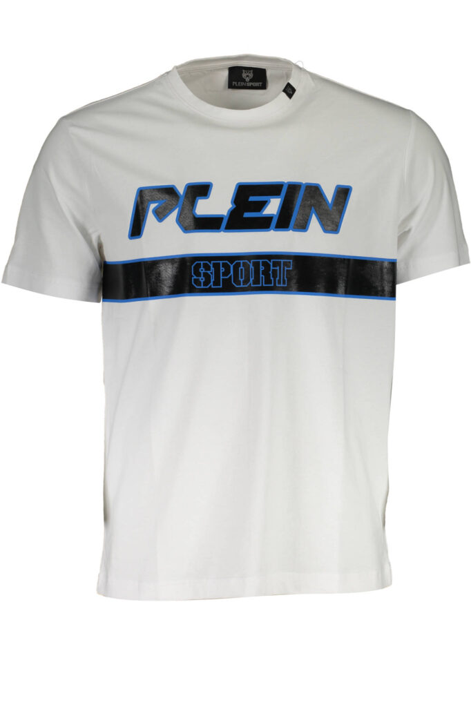 PLEIN SPORT WEISSES KURZARM-T-SHIRT FÜR HERREN