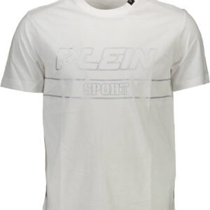 PLEIN SPORT WEISSES KURZARM-T-SHIRT FÜR HERREN