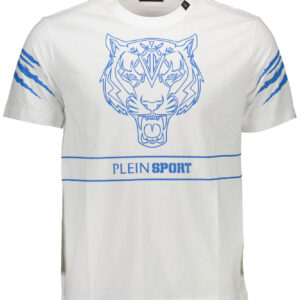 PLEIN SPORT KURZARM-T-SHIRT HERREN WEISS