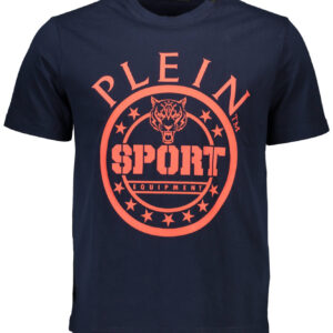 PLEIN SPORT KURZARM-T-SHIRT HERREN BLAU