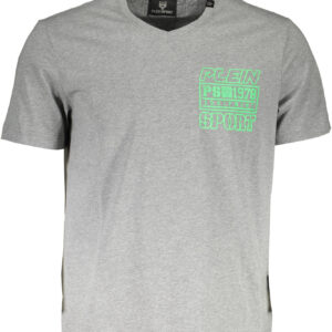 PLEIN SPORT KURZARM T-SHIRT HERREN GRAU