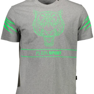 PLEIN SPORT KURZARM-T-SHIRT HERREN GRAU