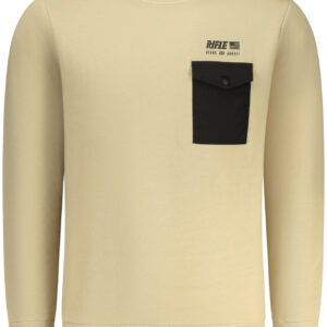 RIFLE Herren-Sweatshirt mit Reißverschluss, beige