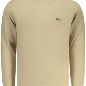 RIFLE Herren-Sweatshirt mit Reißverschluss, beige