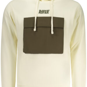 RIFLE Herren-Sweatshirt mit Reißverschluss, weiß