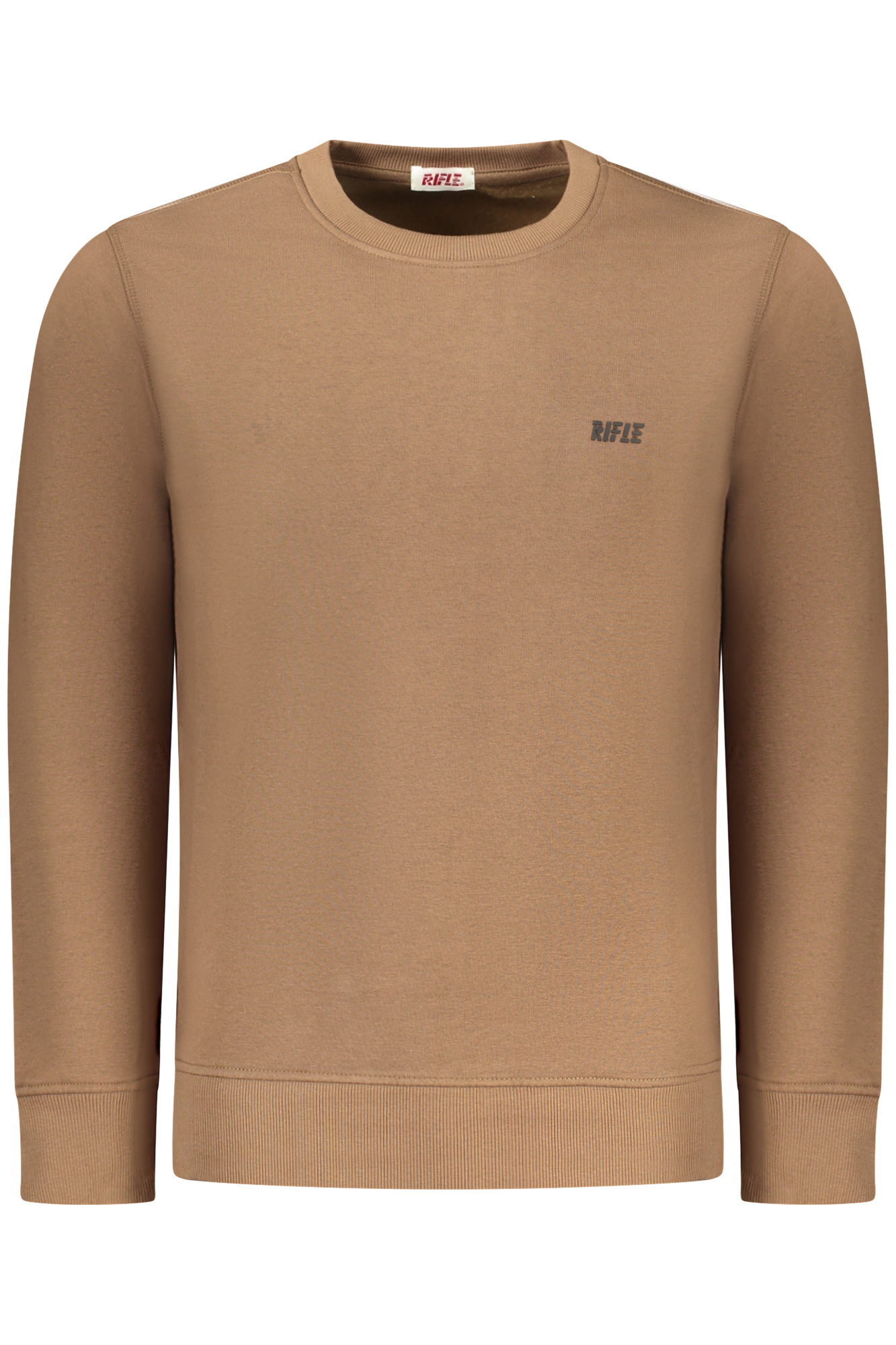 RIFLE Herren-Sweatshirt mit Reißverschluss, braun