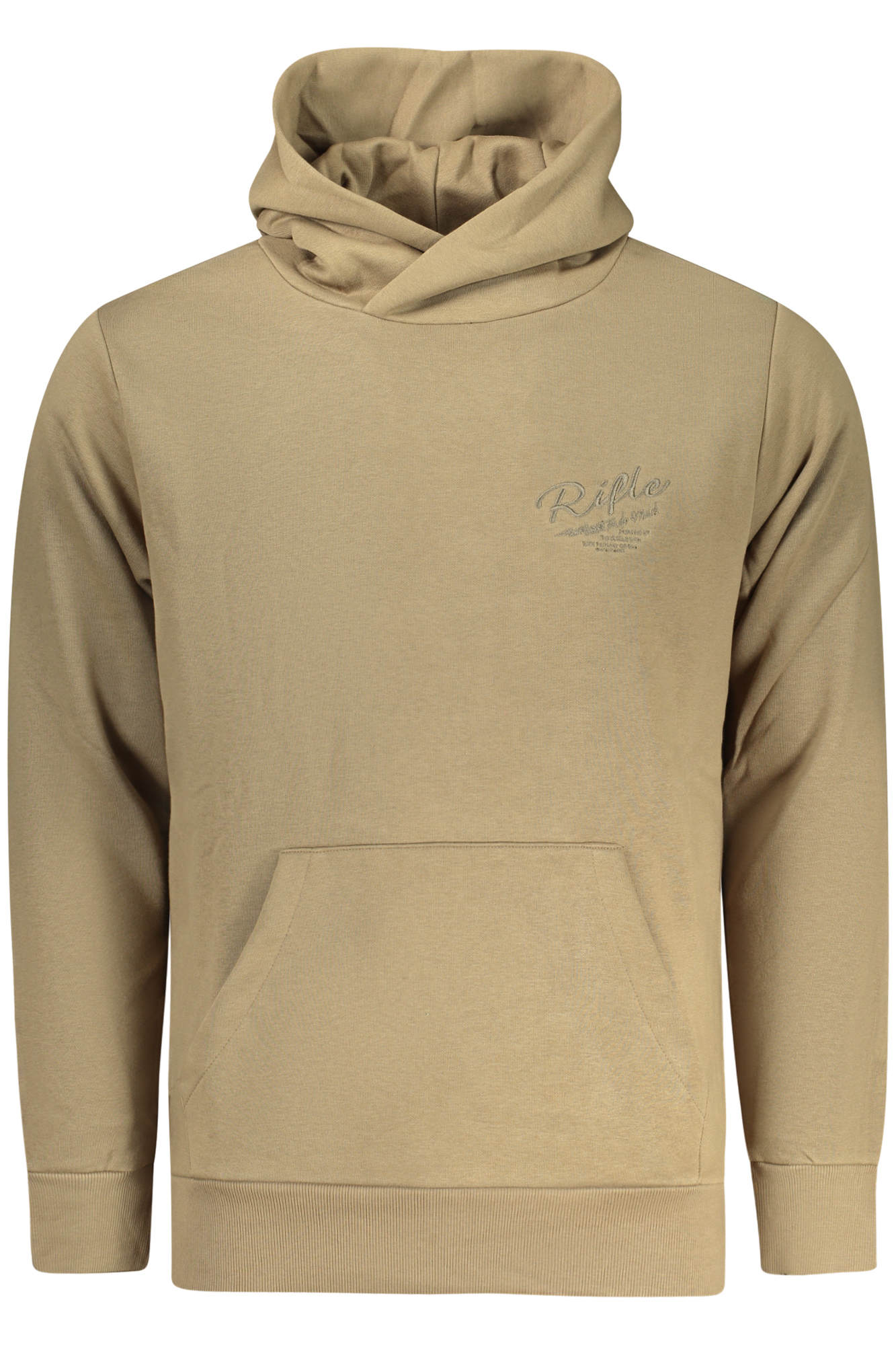 RIFLE Herren-Sweatshirt mit Reißverschluss, braun
