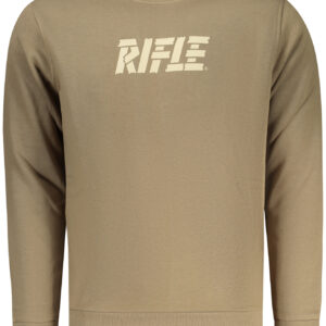 RIFLE Herren-Sweatshirt mit Reißverschluss, braun