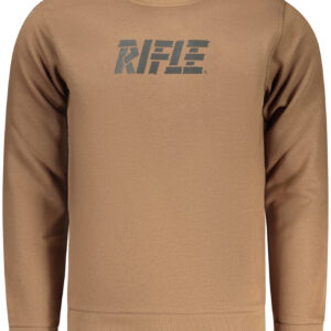 RIFLE Herren-Sweatshirt mit Reißverschluss, braun