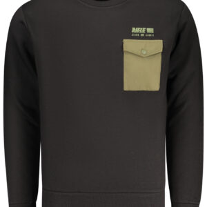 RIFLE HERREN SCHWARZES REISSVERSCHLUSS-SWEATSHIRT