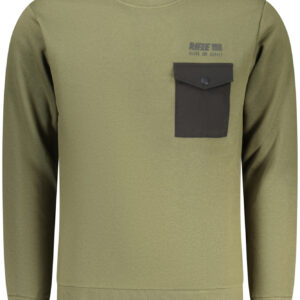RIFLE Herren-Sweatshirt mit Reißverschluss, grün