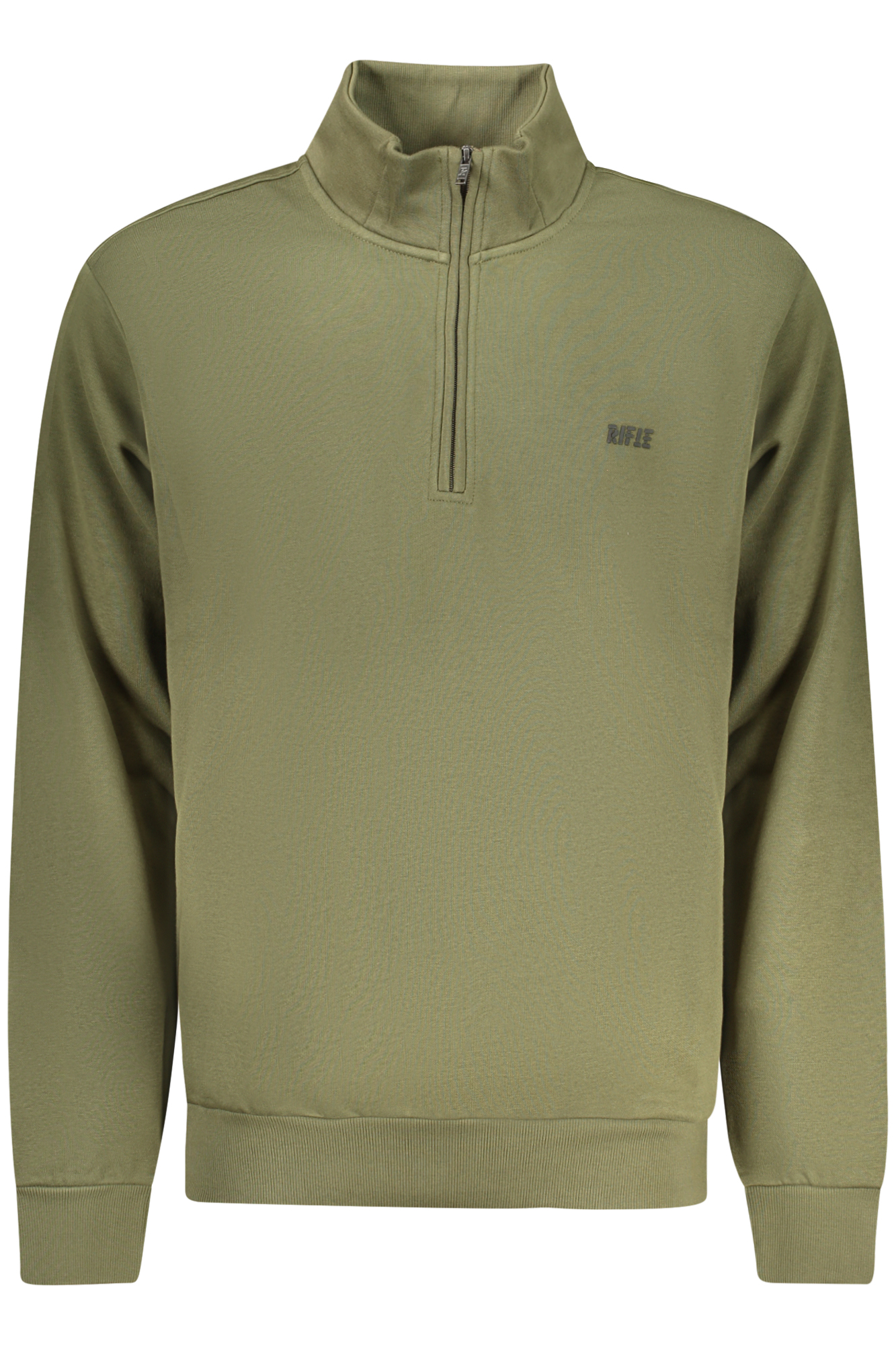 RIFLE Herren-Sweatshirt mit Reißverschluss, grün