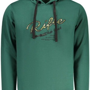 RIFLE Herren-Sweatshirt mit Reißverschluss, grün