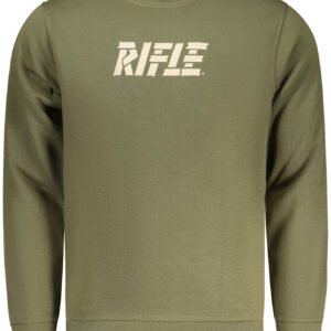 RIFLE Herren-Sweatshirt mit Reißverschluss, grün