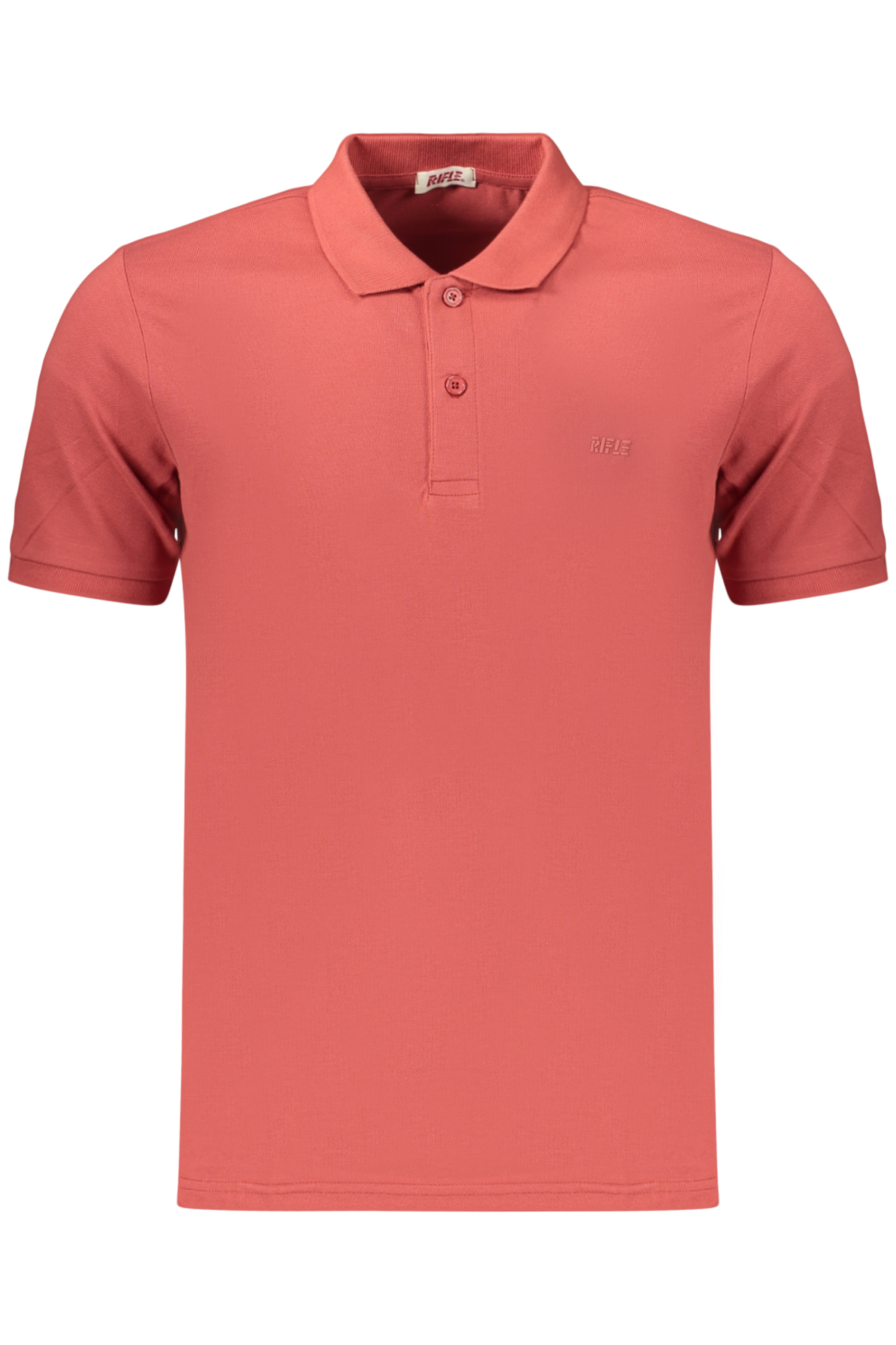 ROTES HERREN-POLOSHIRT MIT KURZEN ÄRMELN UND GEWEHRMODUS