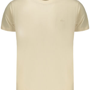 Herren-T-Shirt mit Gewehrmotiv, kurzärmelig, beige