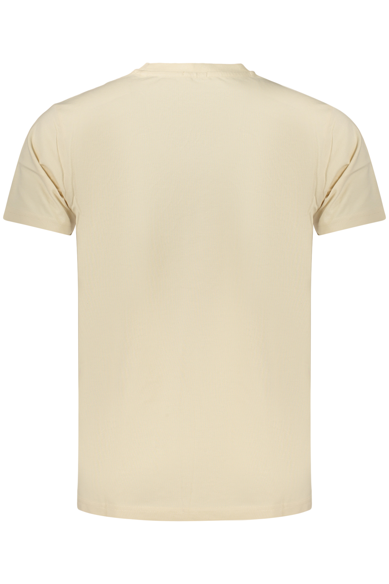 Herren-T-Shirt mit Gewehrmotiv, kurzärmelig, beige – Bild 2