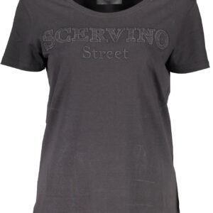 SCERVINO STREET DAMEN KURZARM T-SHIRT SCHWARZ