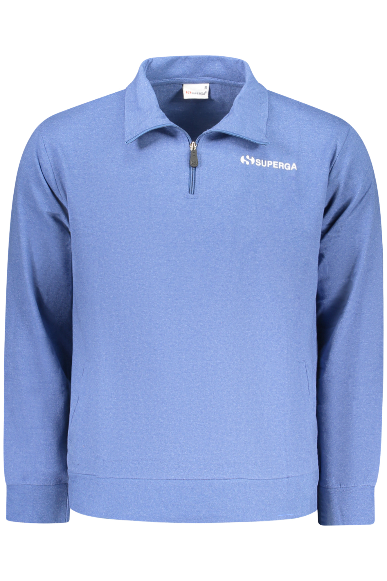 SUPERGA Herren-Sweatshirt mit Reißverschluss, blau