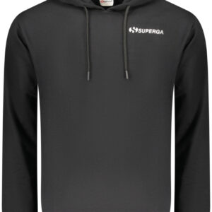 SUPERGA Herren-Sweatshirt mit Reißverschluss, schwarz