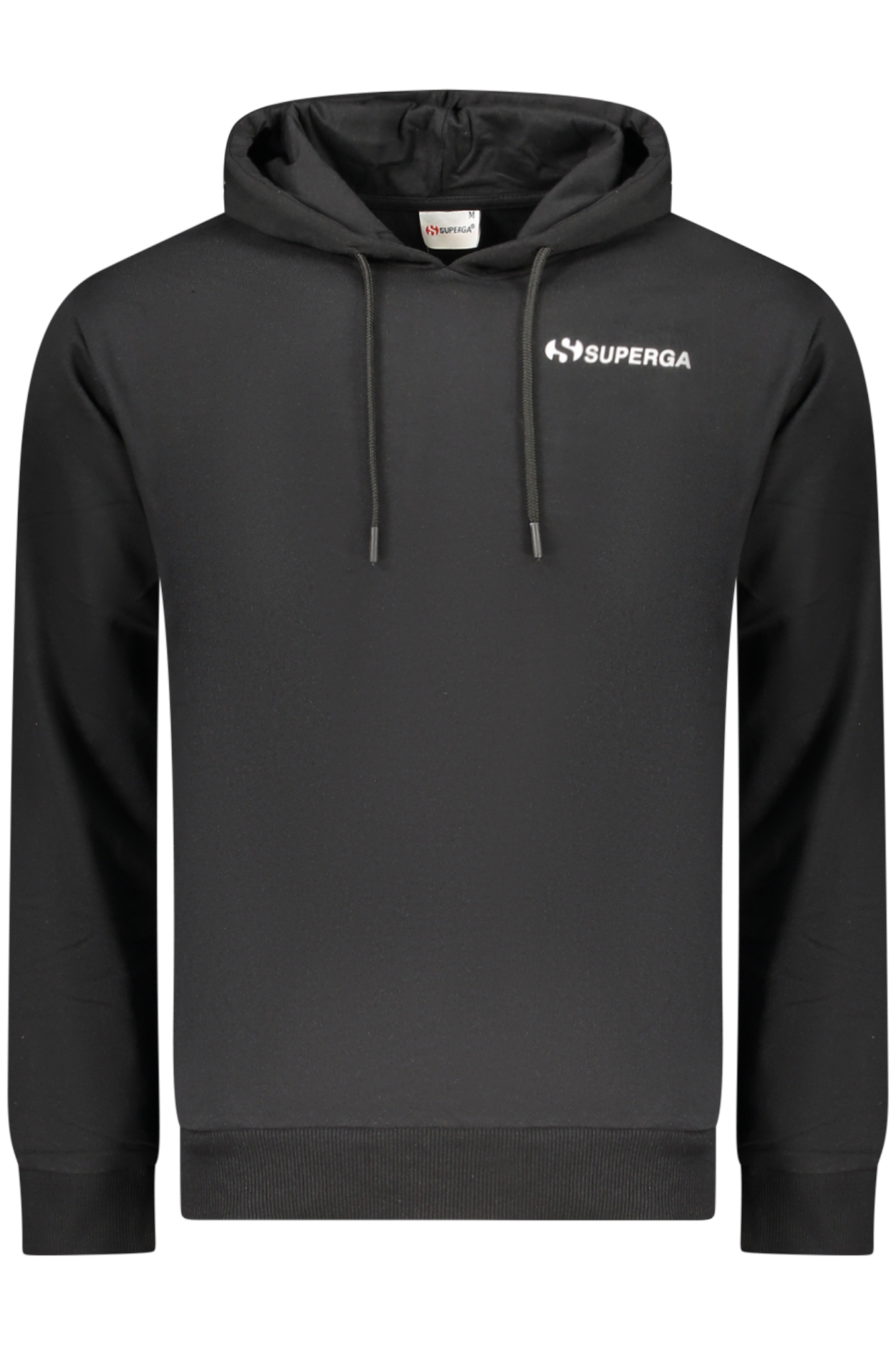 SUPERGA Herren-Sweatshirt mit Reißverschluss, schwarz