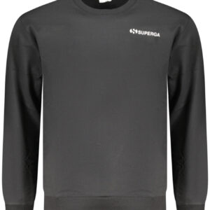 SUPERGA Herren-Sweatshirt mit Reißverschluss, schwarz